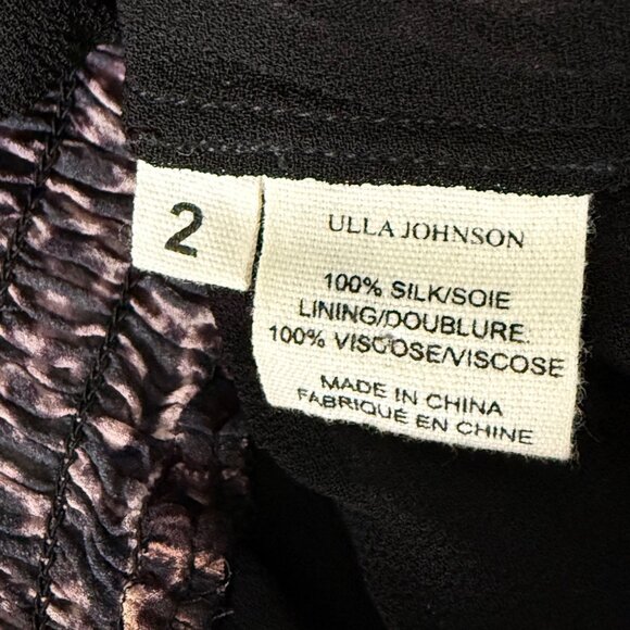 Ulla Johnson Silk Sheer Smocked Dress Size 2 - Picture 5 of 6